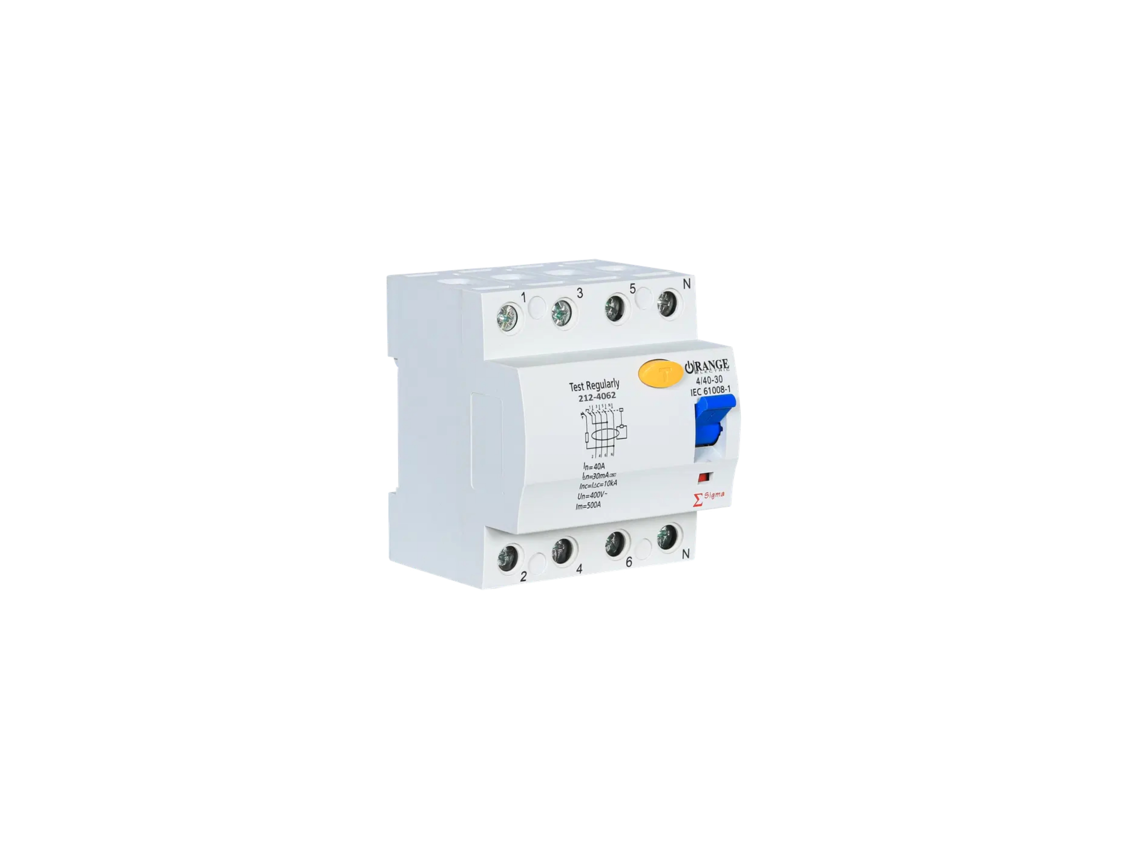 ELCB 4POLE 40A 30MA SIGMA